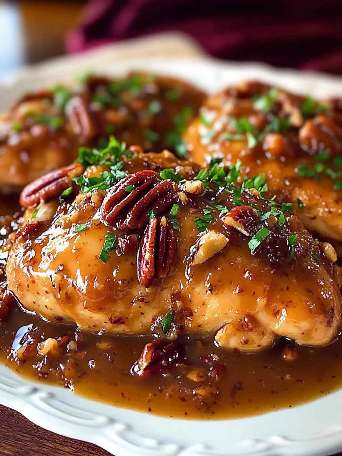 Maple Bourbon Pecan Chicken