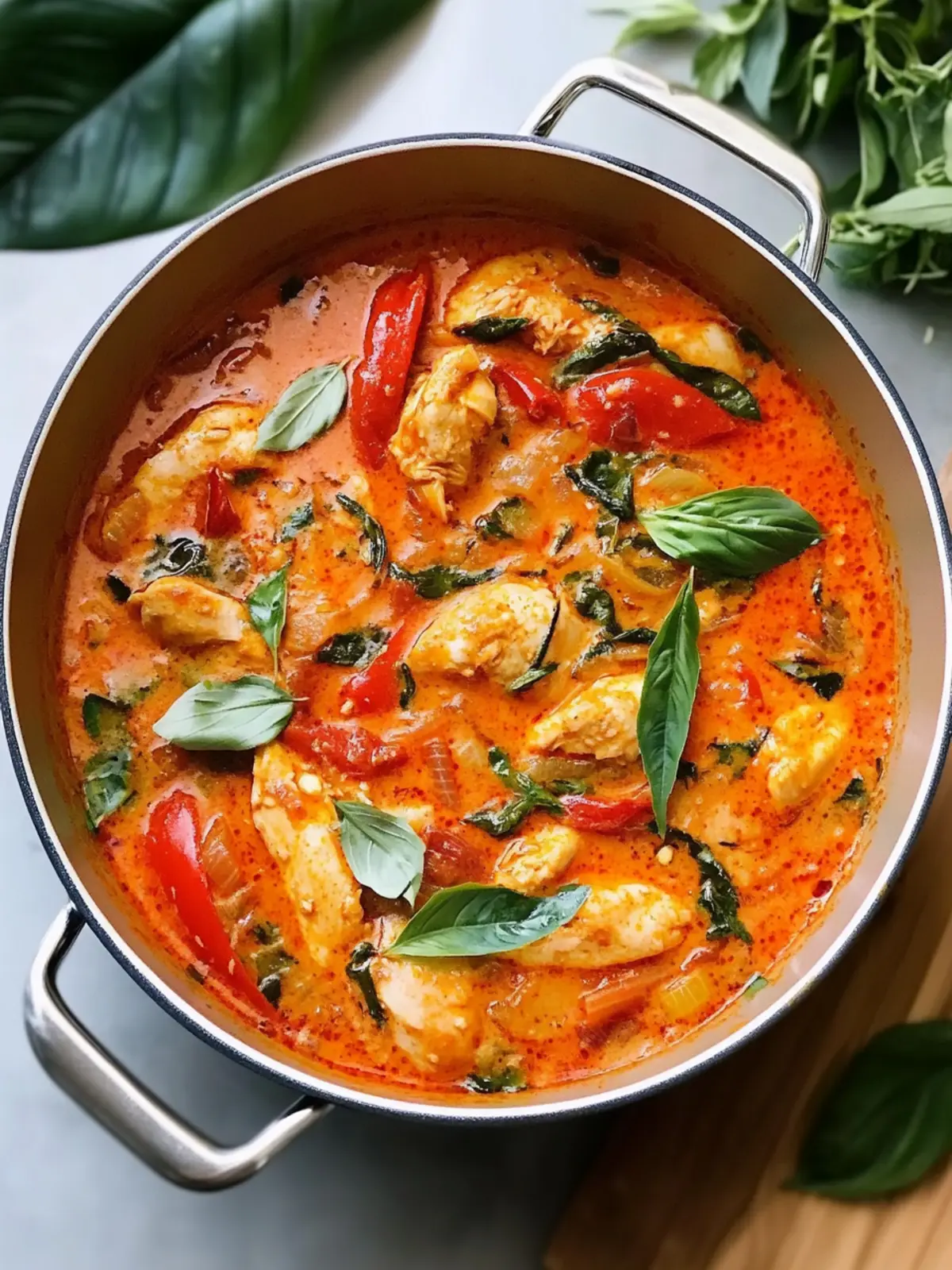 One Pot Thai Coconut Red Curry Chicken