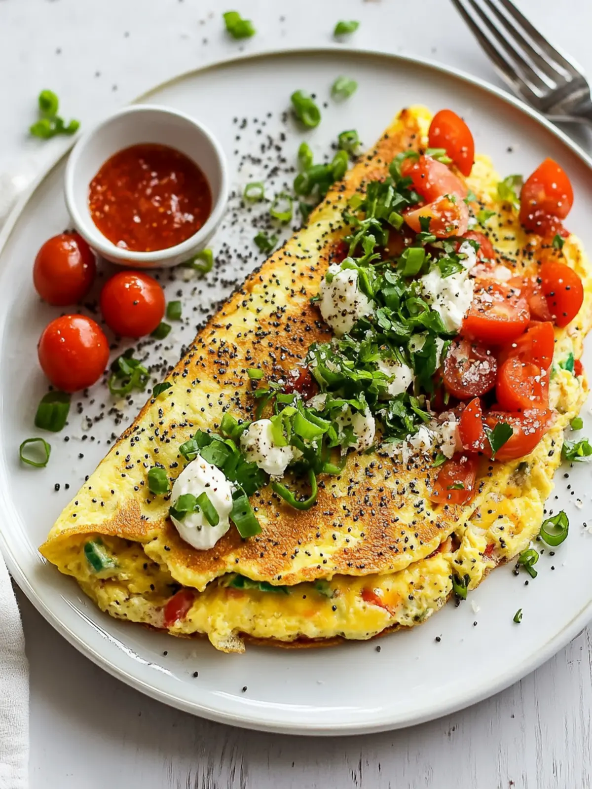 Everything Bagel Omelet