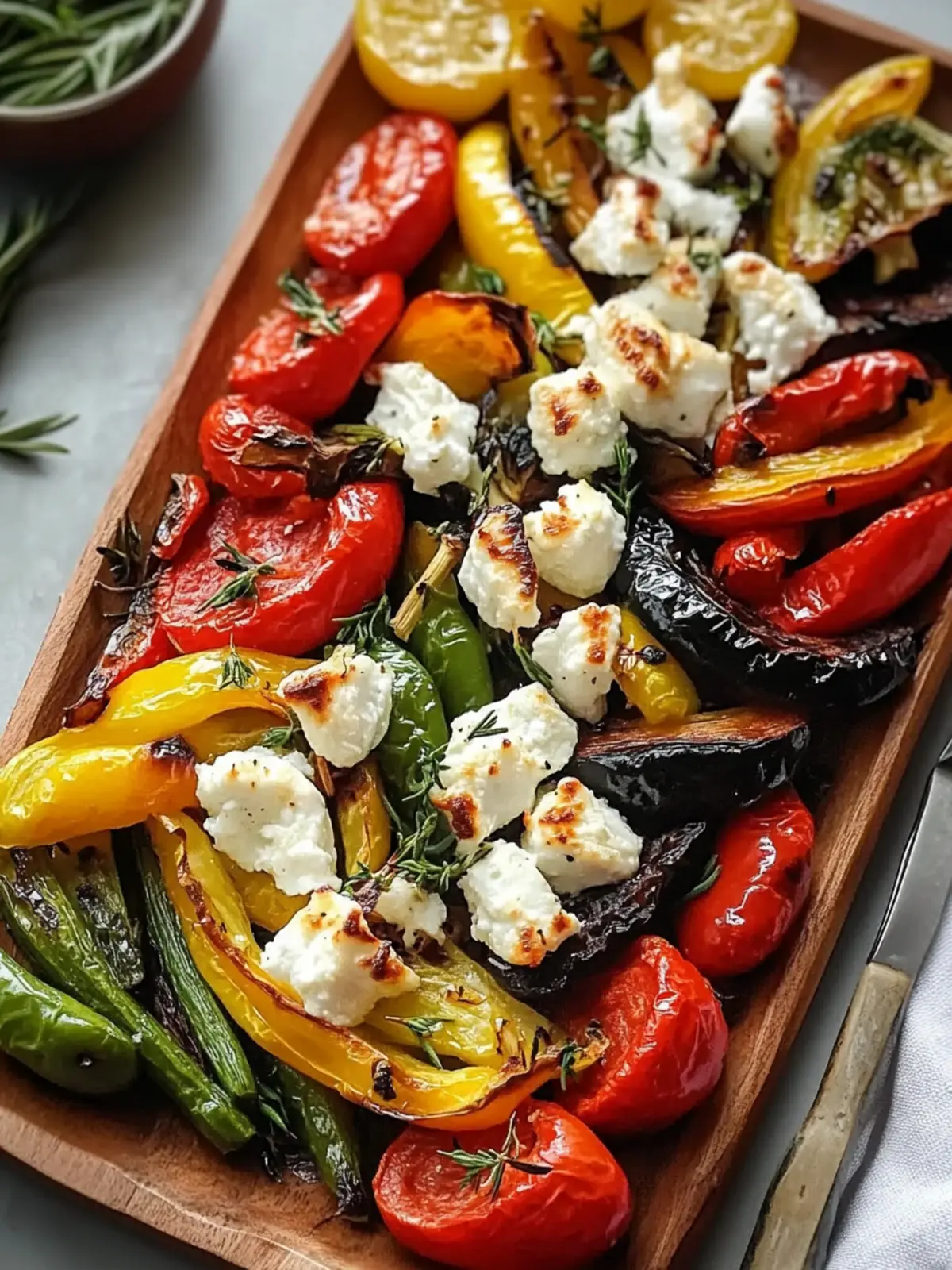 Roasted Vegetables With Goat Cheese