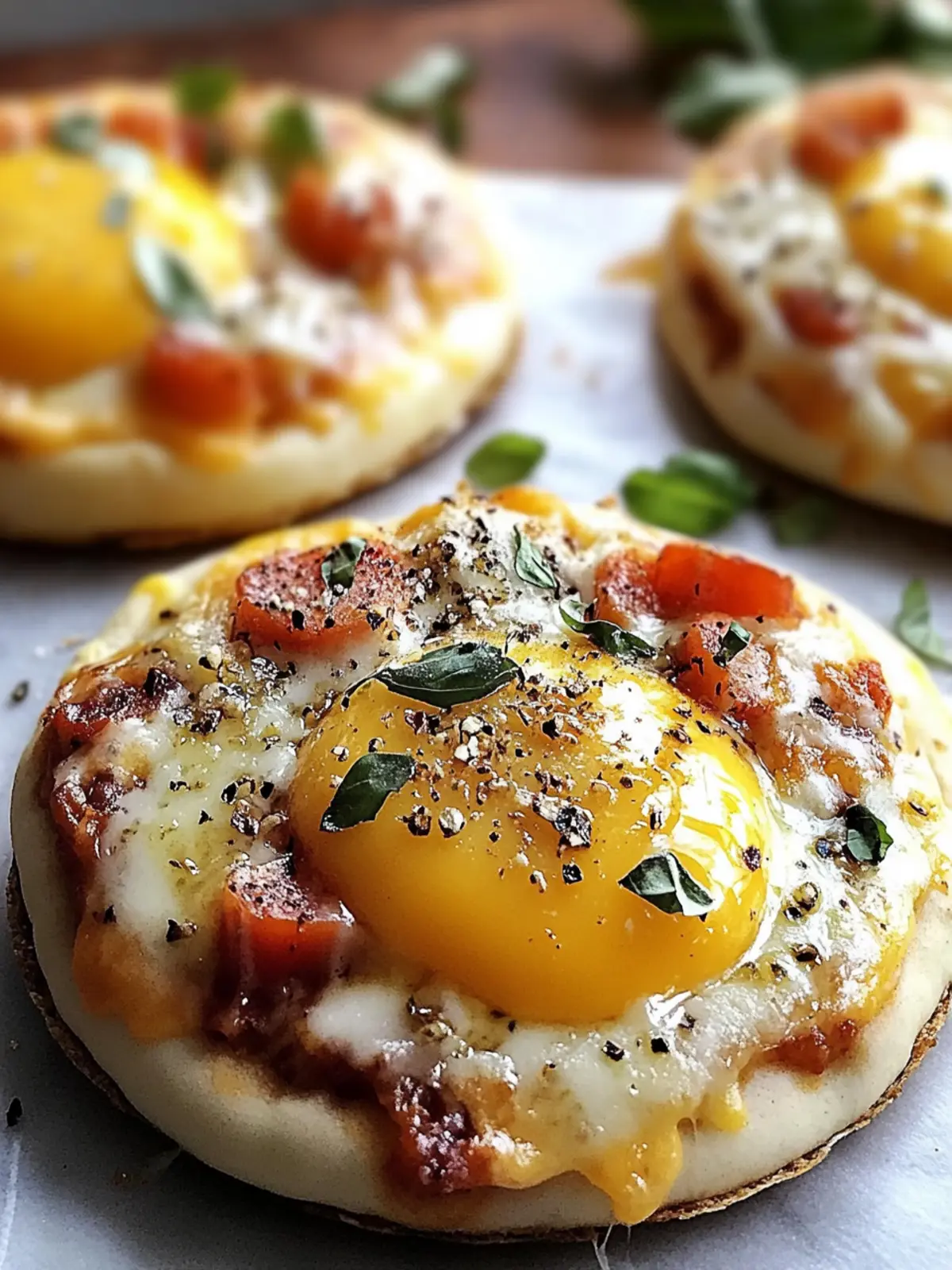 English Muffin Breakfast Pizza