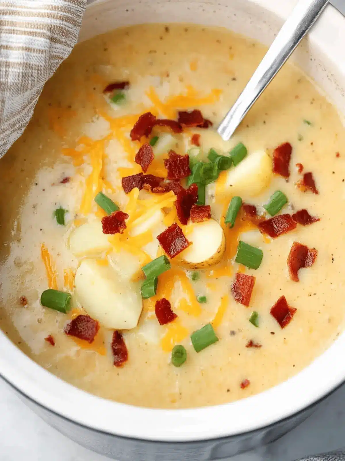 Crockpot Loaded Potato Soup