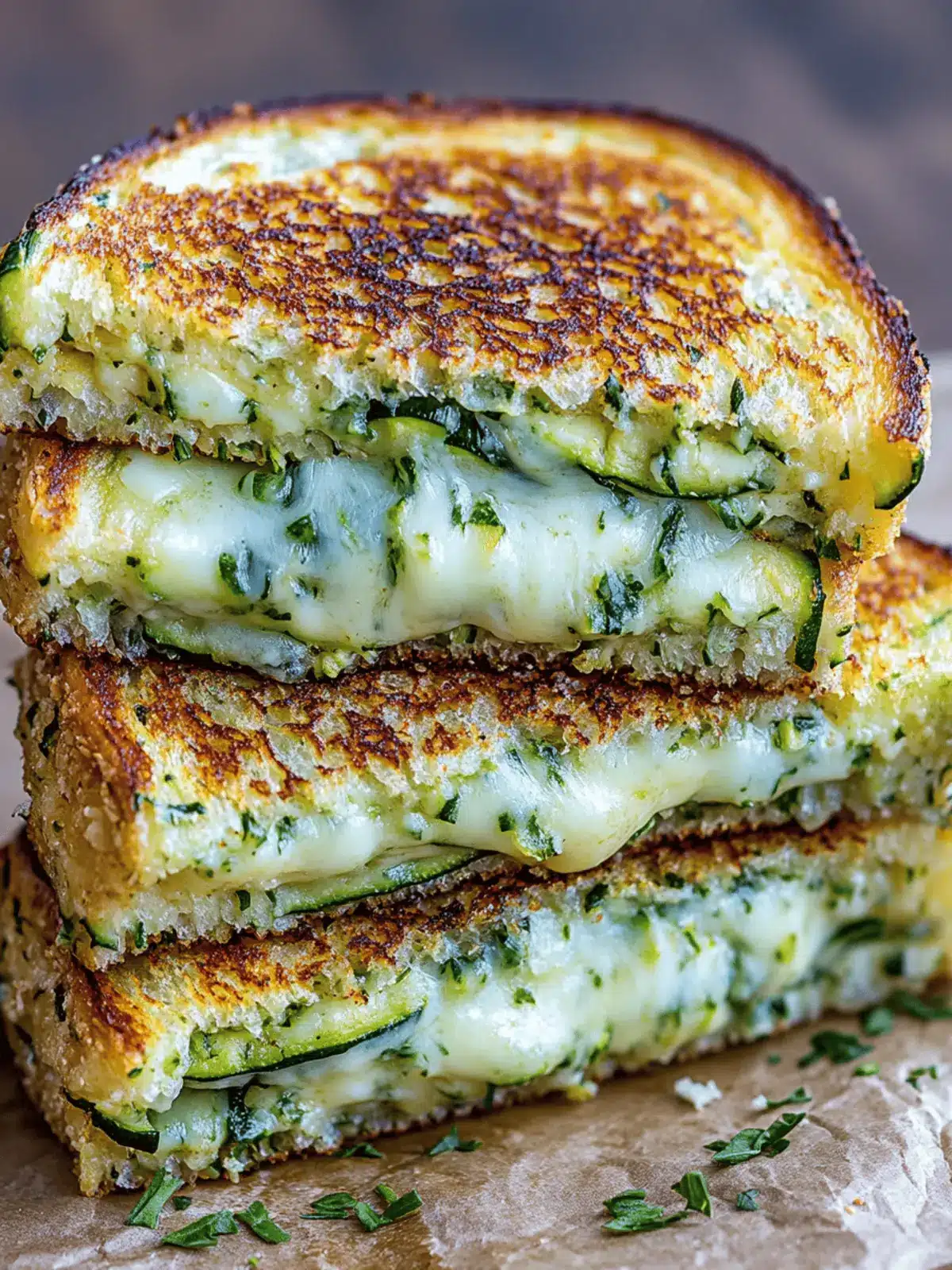 Savor Garlic Butter Zucchini Grilled Cheese for a Cozy Twist 2 Garlic Butter Zucchini Grilled Cheese