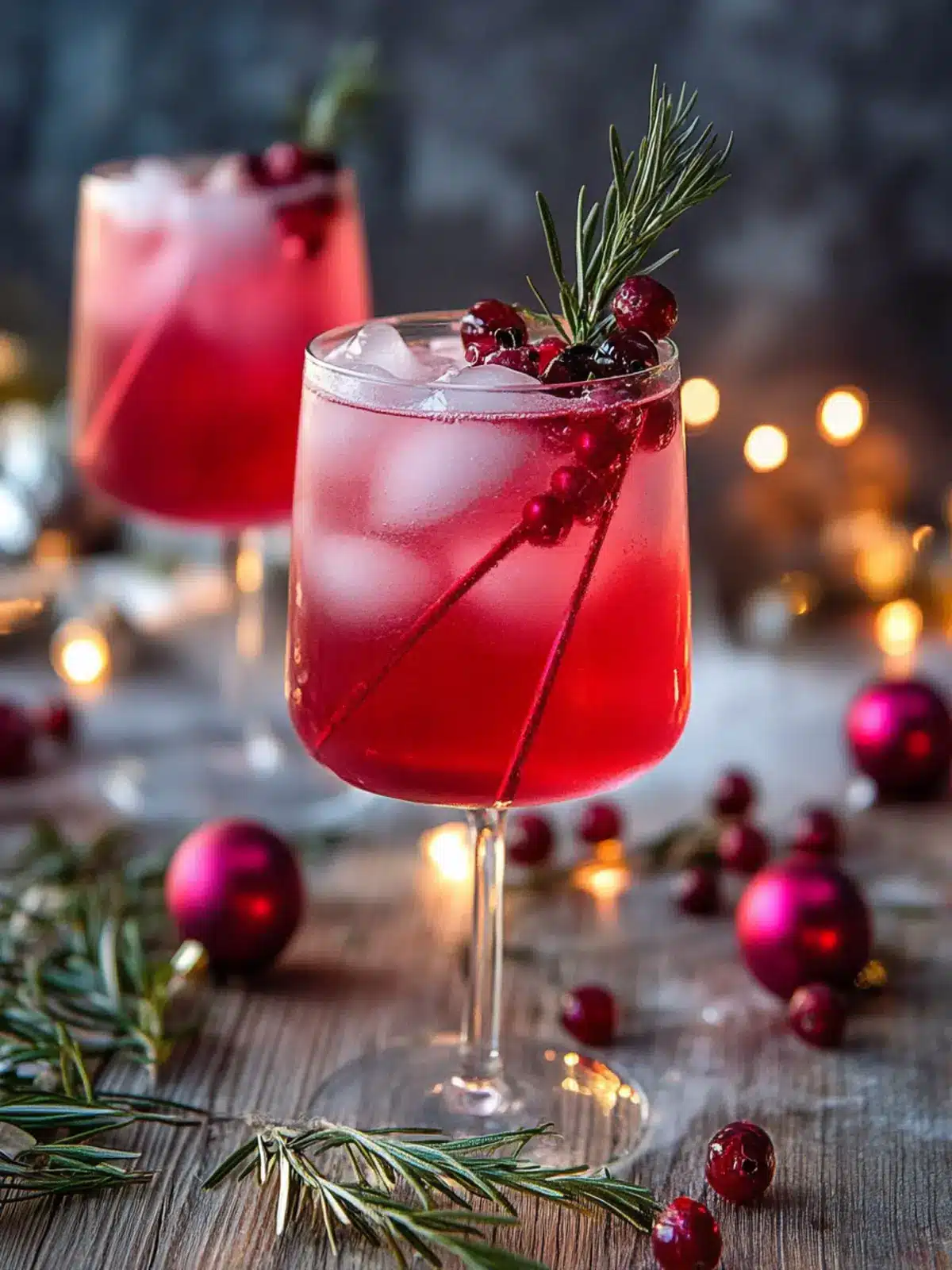 Festive Pink Gin Spritz