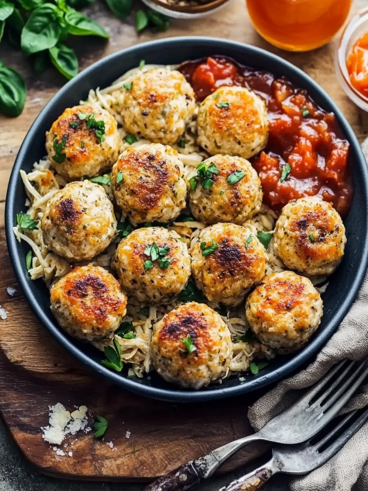 Baked Chicken Meatballs