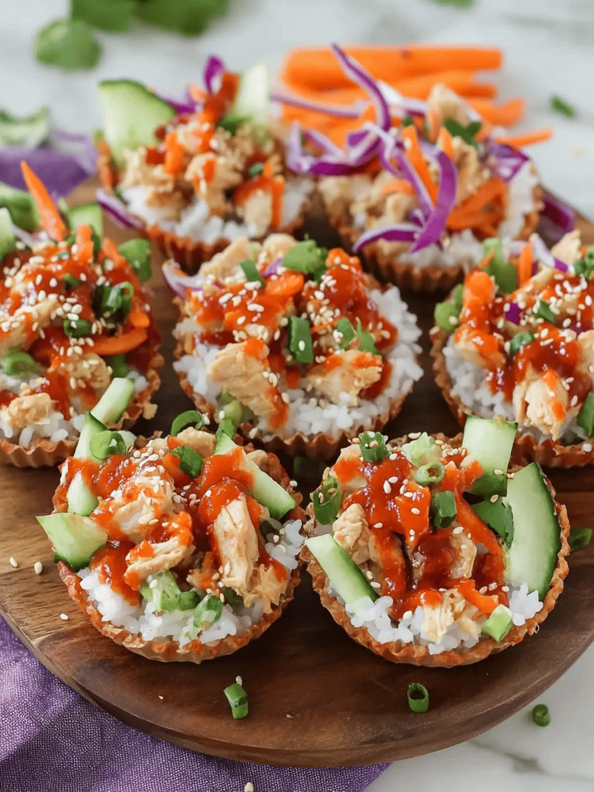 Korean BBQ Chicken Rice Cups