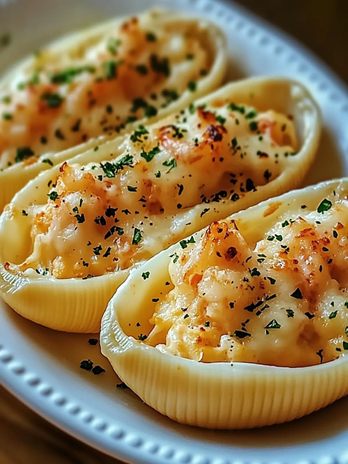 Creamy Seafood Stuffed Shells