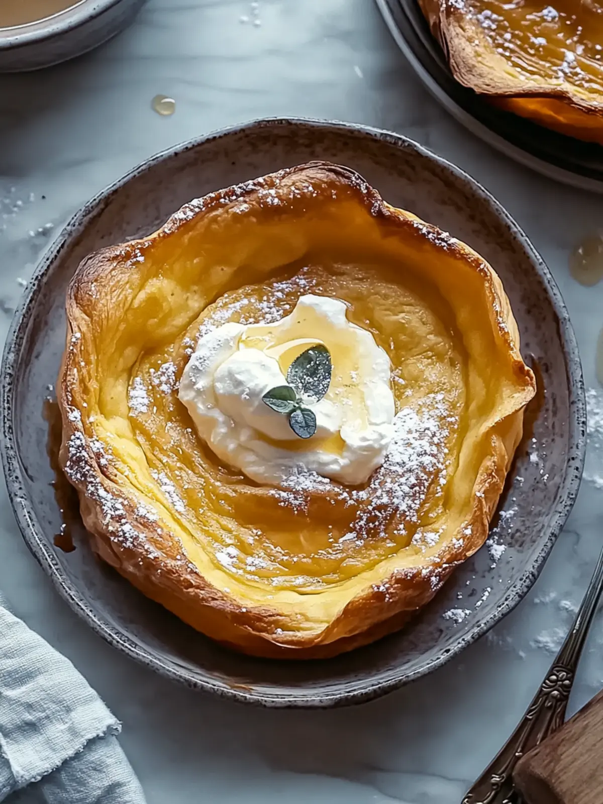 Pumpkin Dutch Baby with Maple Mascarpone