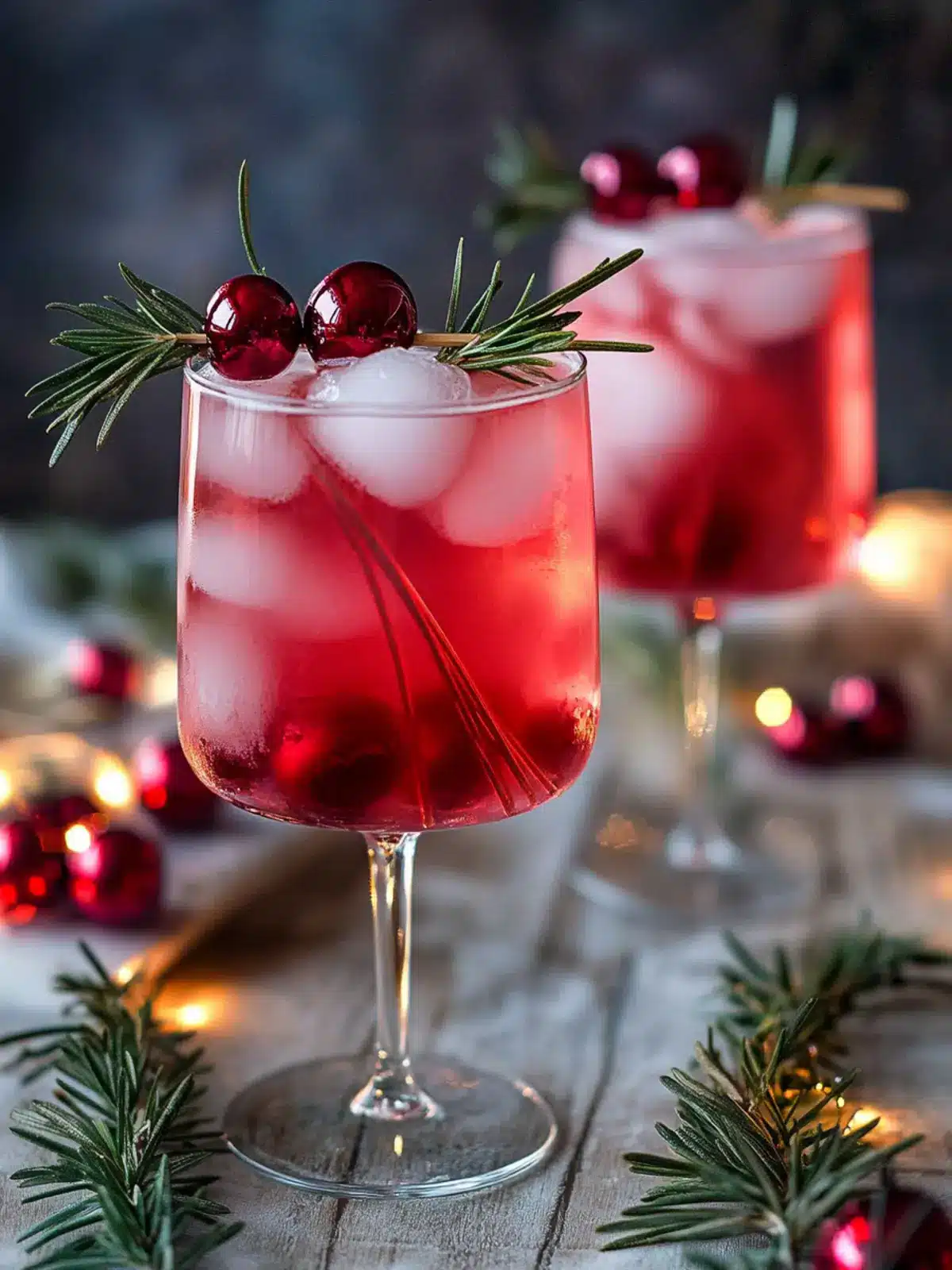Festive Pink Gin Spritz