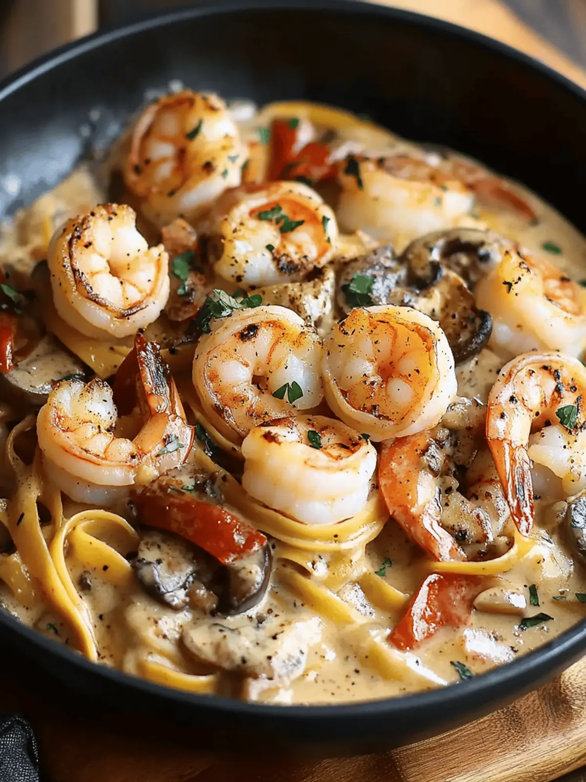 Blackened Shrimp Stroganoff