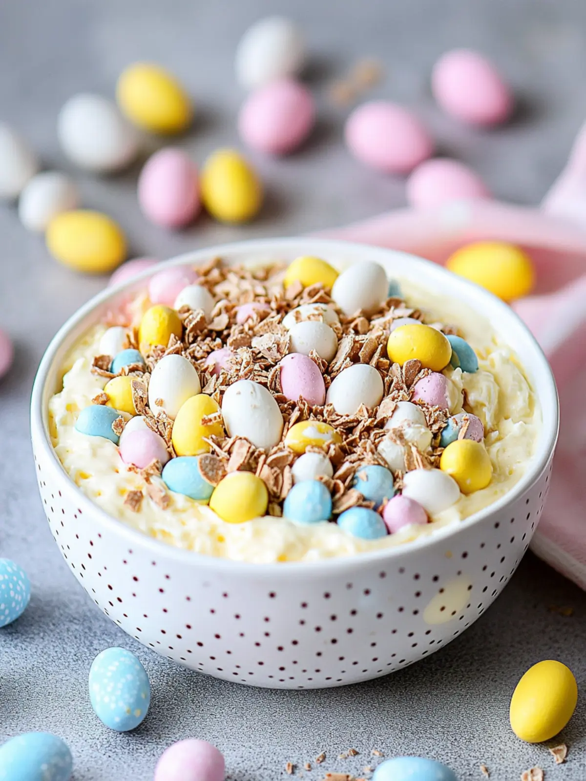 Cadbury Mini Eggs Cheesecake Dip
