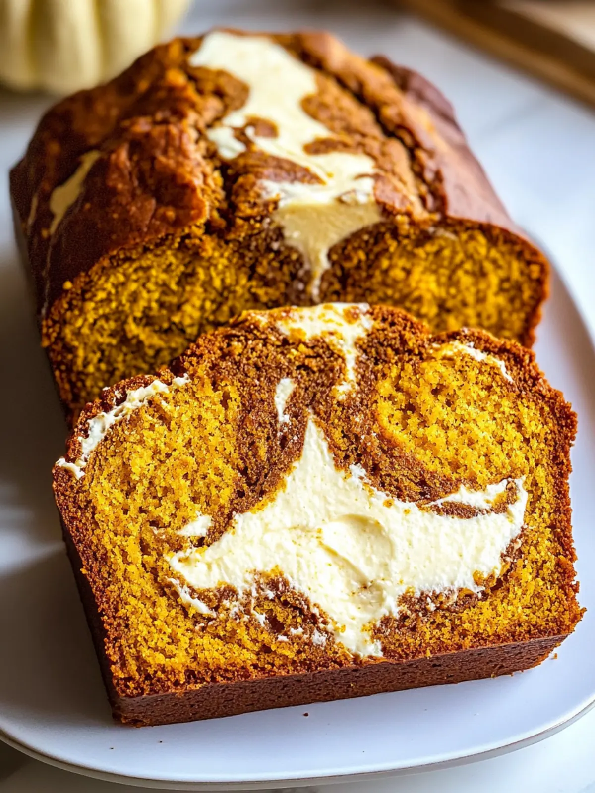 Pumpkin Cream Cheese Bread