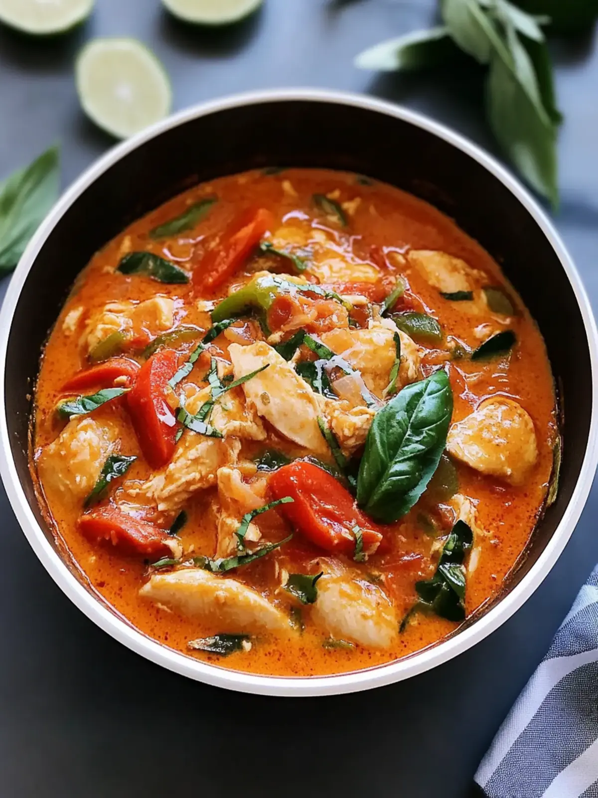 One Pot Thai Coconut Red Curry Chicken
