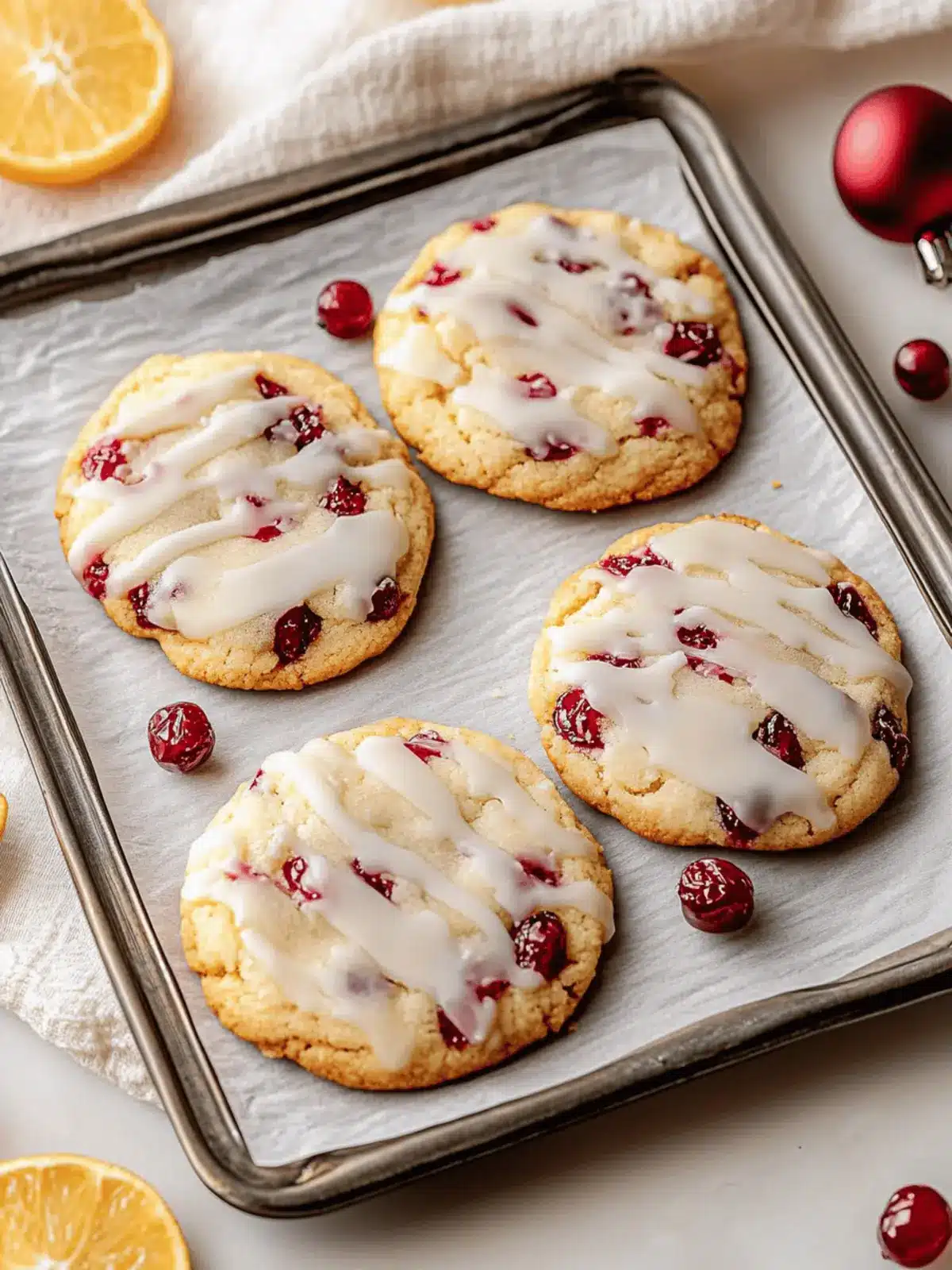 Christmas Cranberry Orange Cookies Recipe