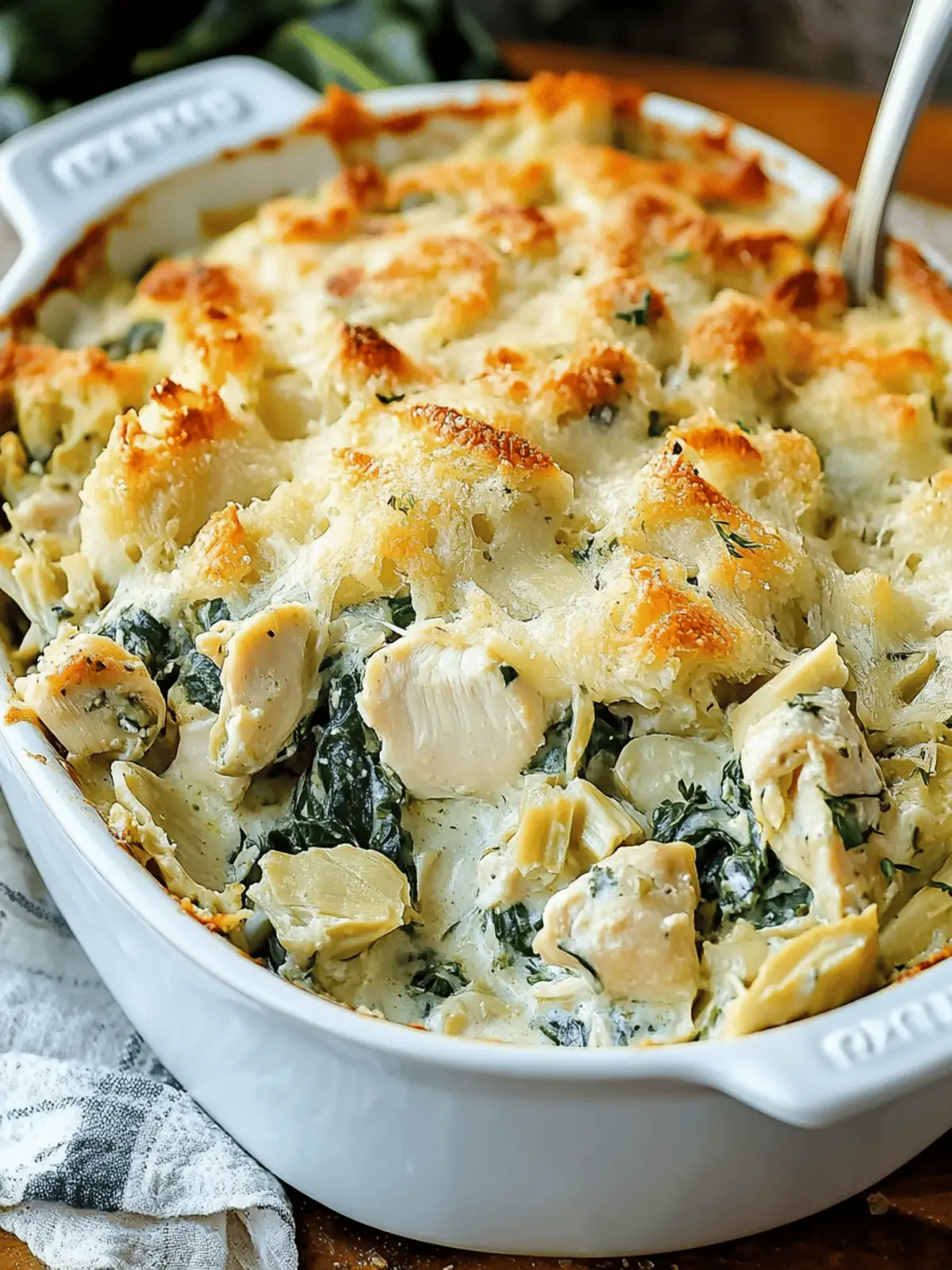 Spinach and Artichoke Chicken Casserole