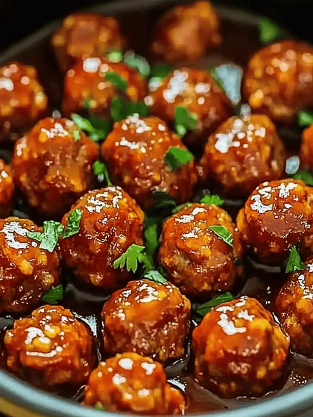 Honey Buffalo Crockpot Meatballs