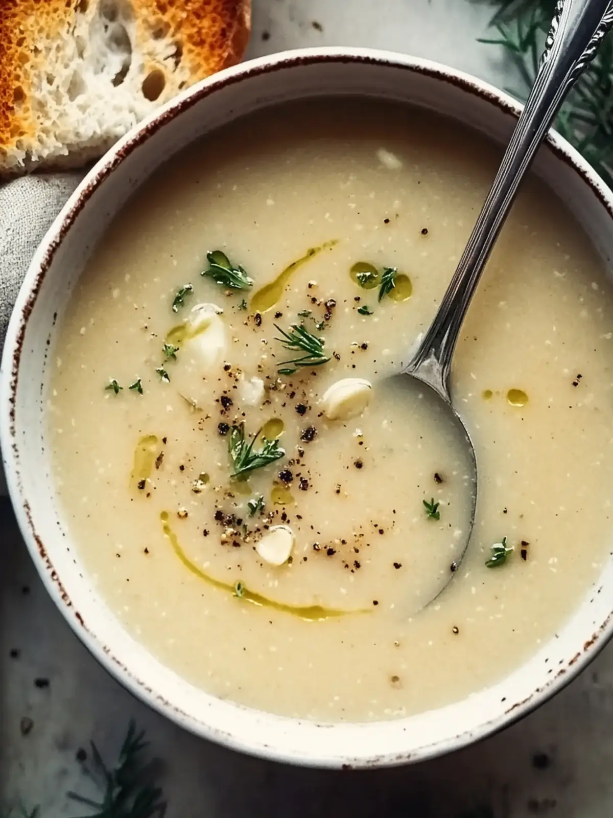 Country French Style Garlic Soup
