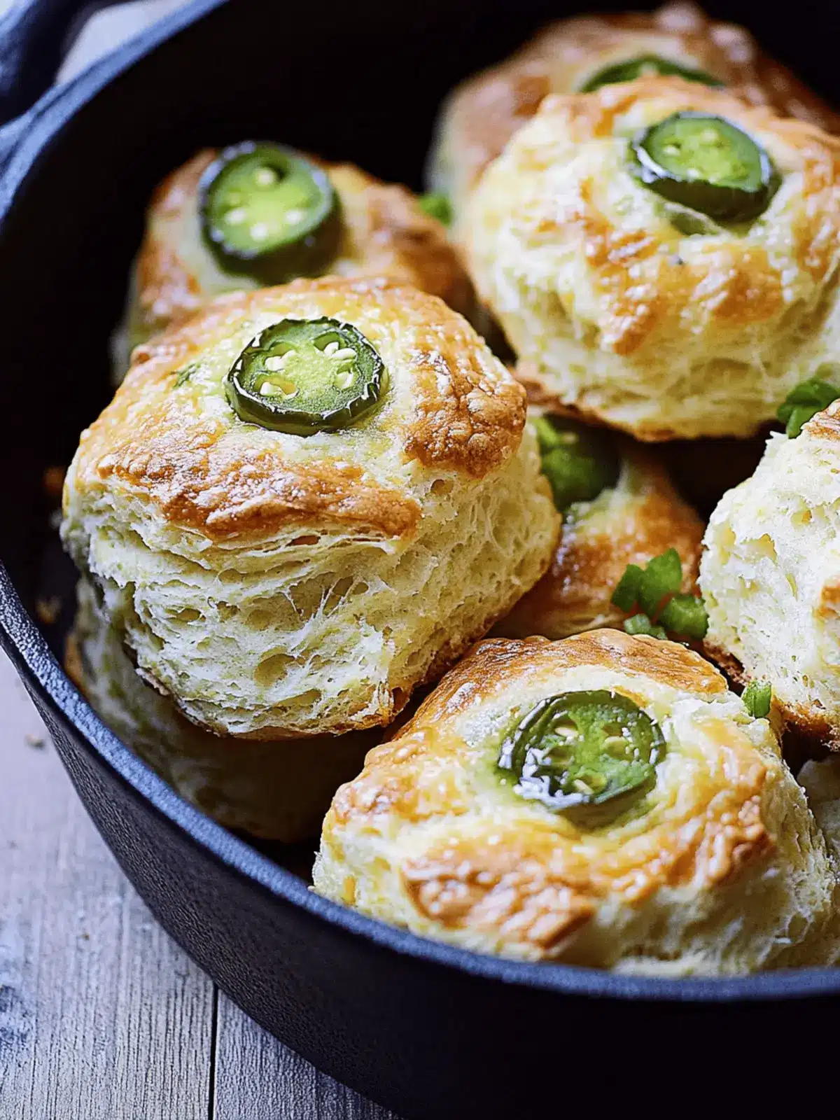 Jalape o Cheddar Biscuits