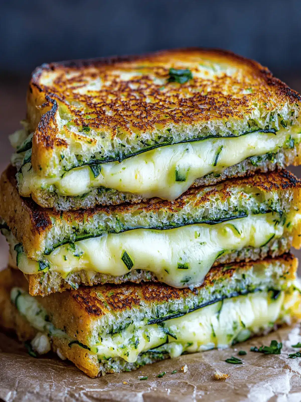 Savor Garlic Butter Zucchini Grilled Cheese for a Cozy Twist 4 Garlic Butter Zucchini Grilled Cheese