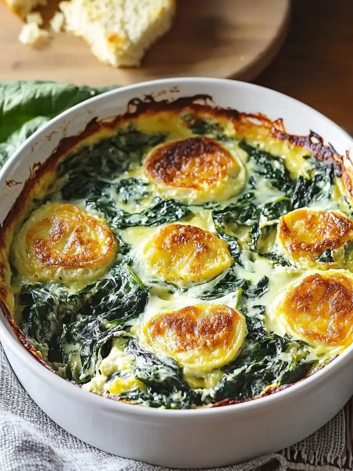 Spinach Florentine Breakfast Casserole