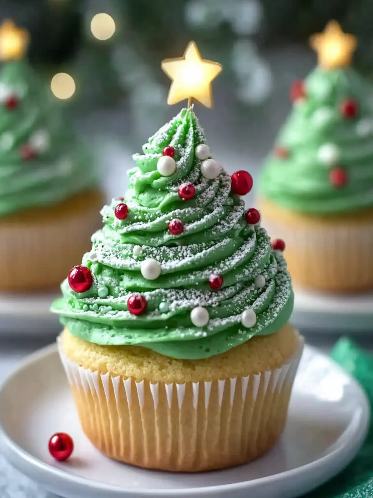 Christmas Tree Cupcakes