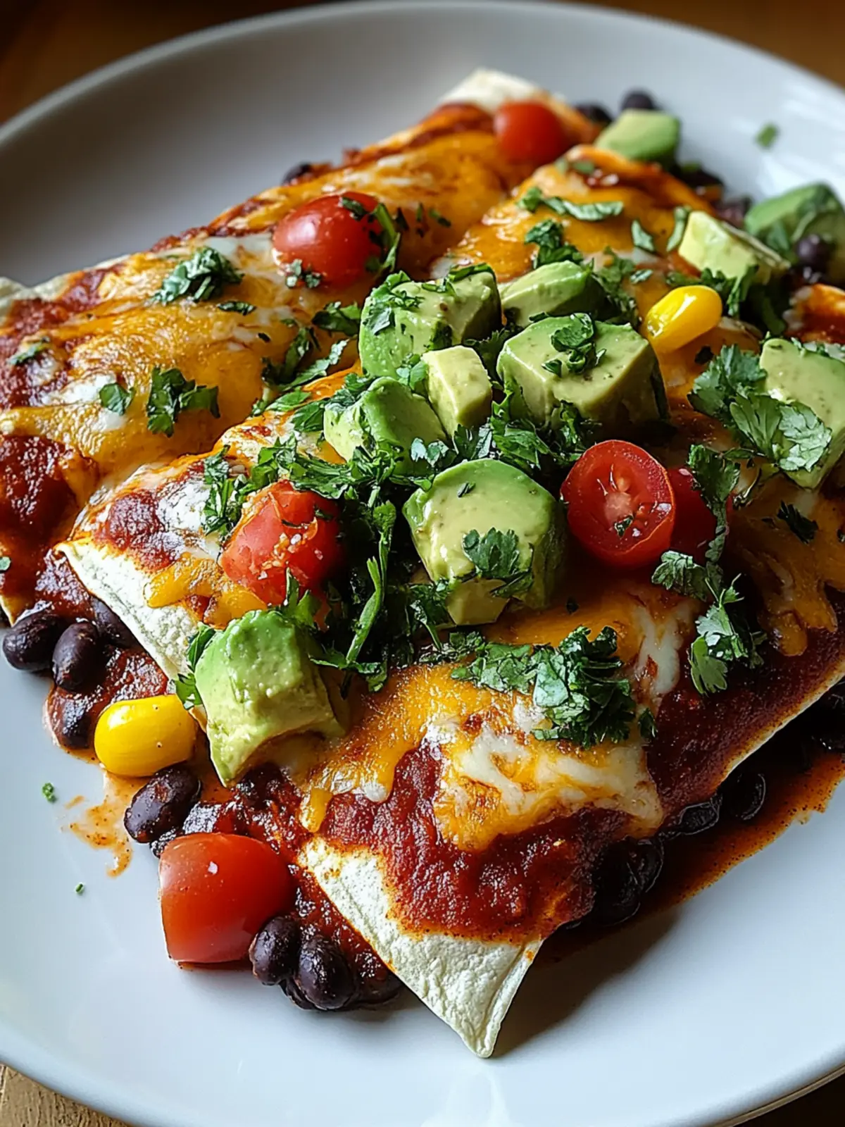Vegetarian Black Bean Enchiladas