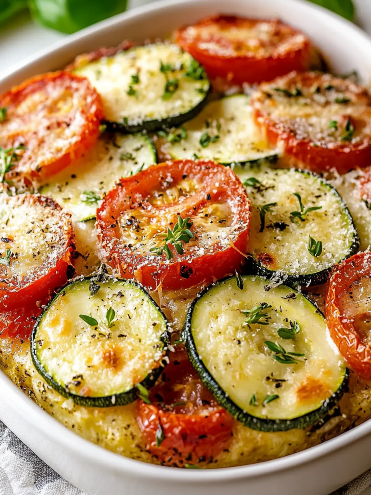 Parmesan Tomato Zucchini Bake: Fresh, Flavorful & Easy! 4 Parmesan Tomato Zucchini Bake