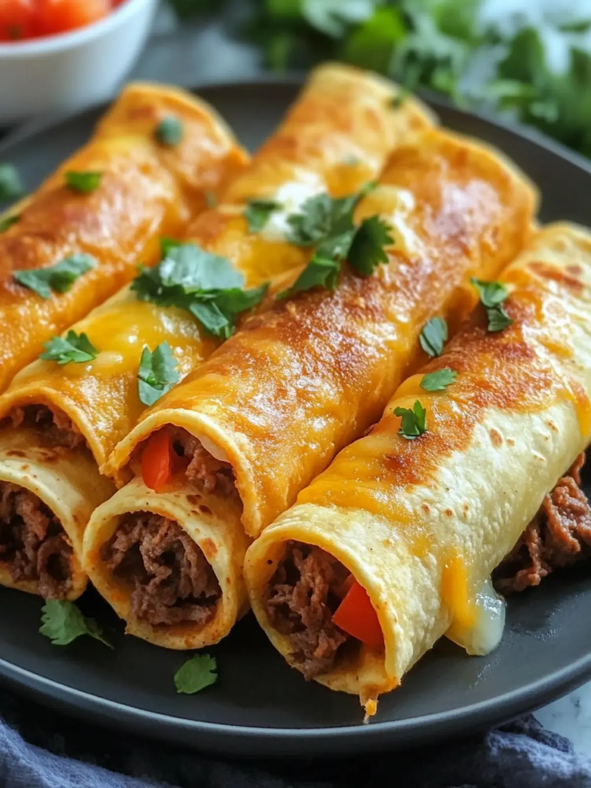 Keto Beef Taquitos
