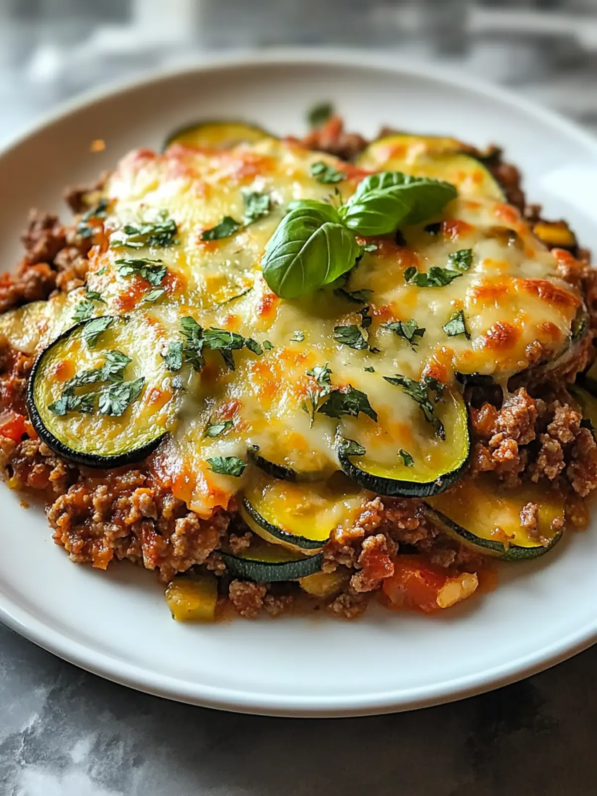 Ground Turkey Zucchini Casserole