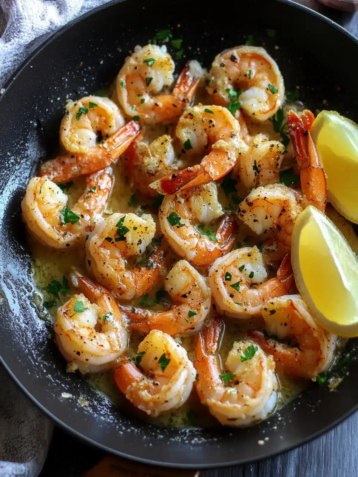 Garlic Butter Saut ed Shrimp