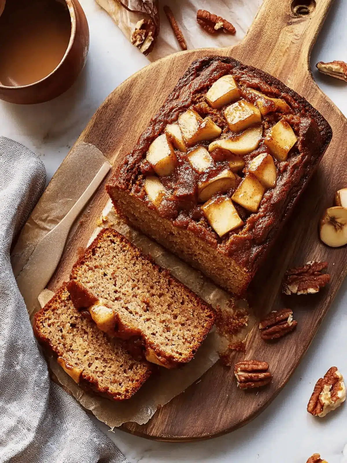 High Protein Cinnamon Apple Banana Bread