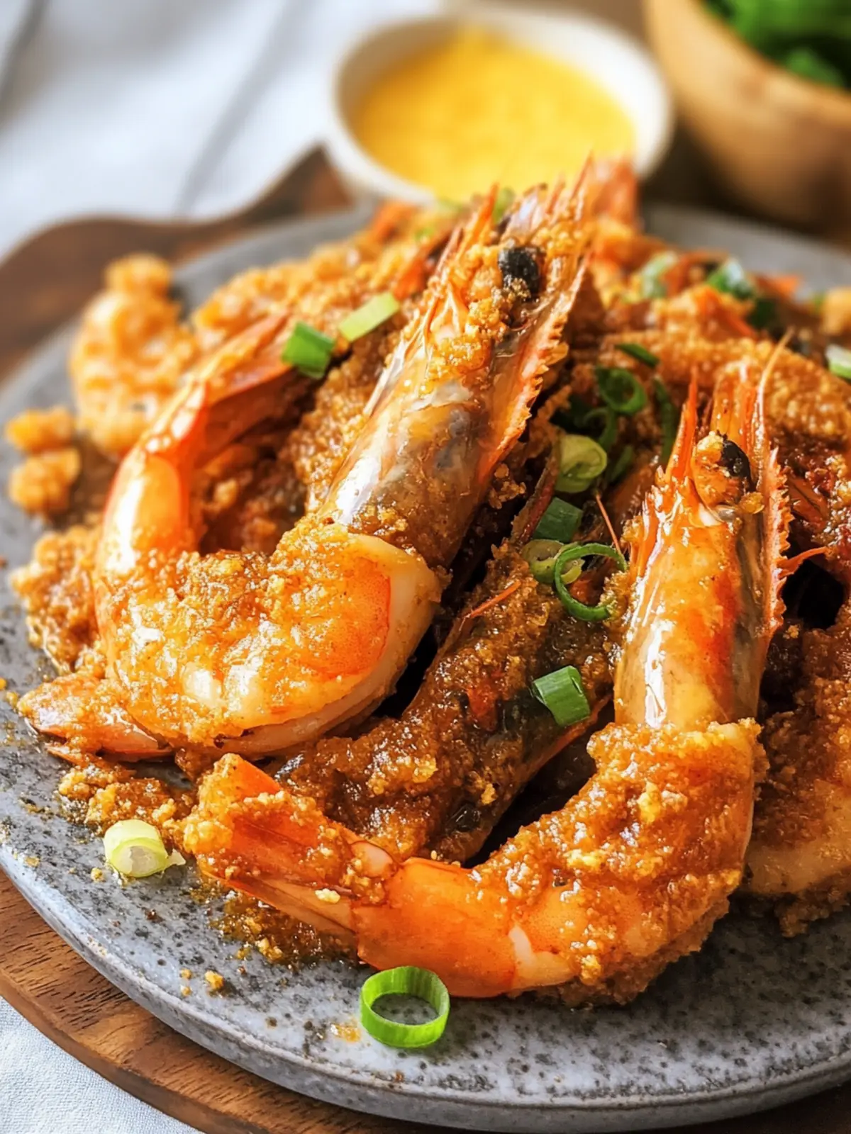 Salted Egg Yolk Prawns