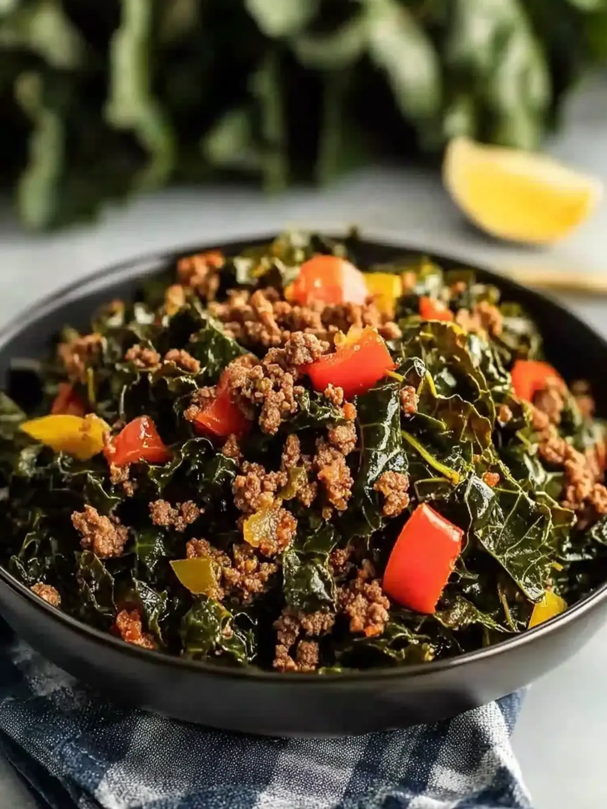 Keto Collard Greens and Ground Beef: Quick, Hearty Delight 2 Keto Collard Greens and Ground Beef