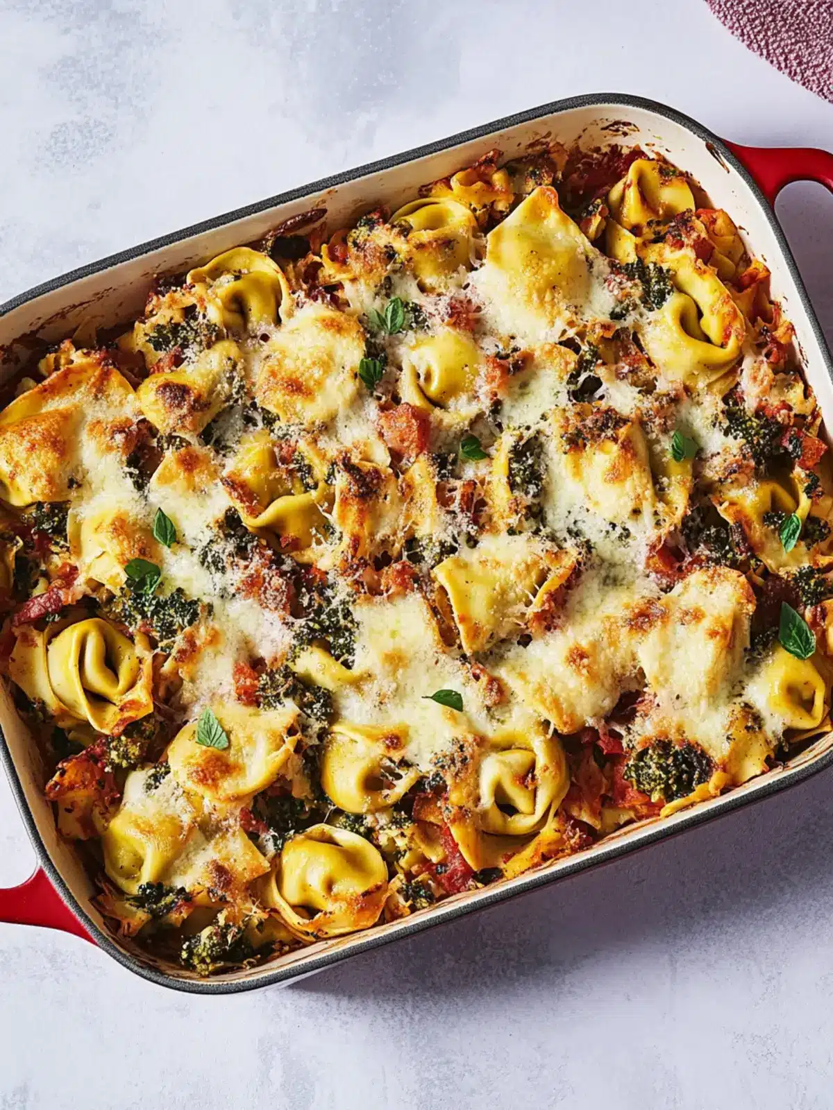 Cheesy Baked Tortellini with Spinach for a Cozy Night In 4 Baked Tortellini