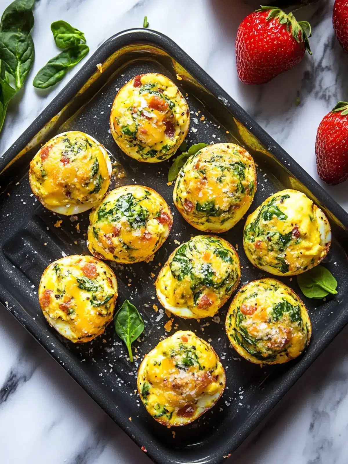 Bacon Gouda & Spinach Egg Bites