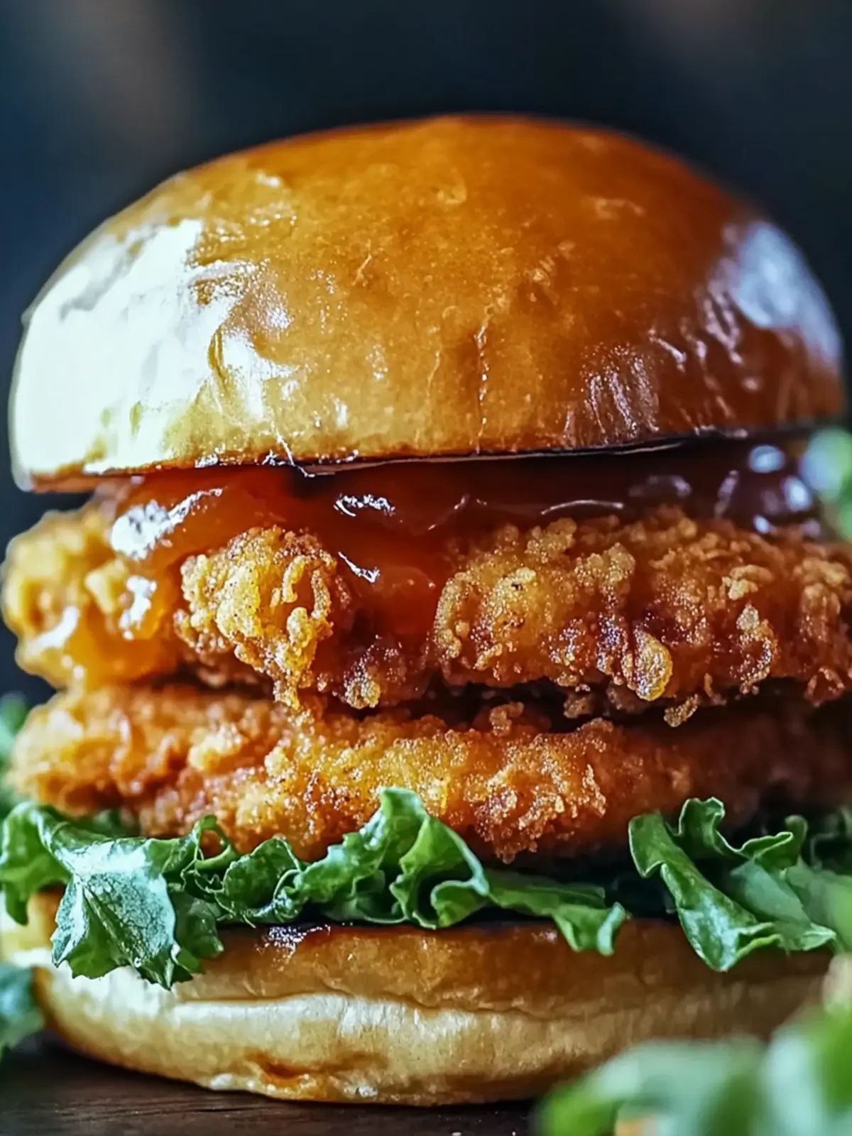 Cinnamon Roll Fried Chicken Sandwich