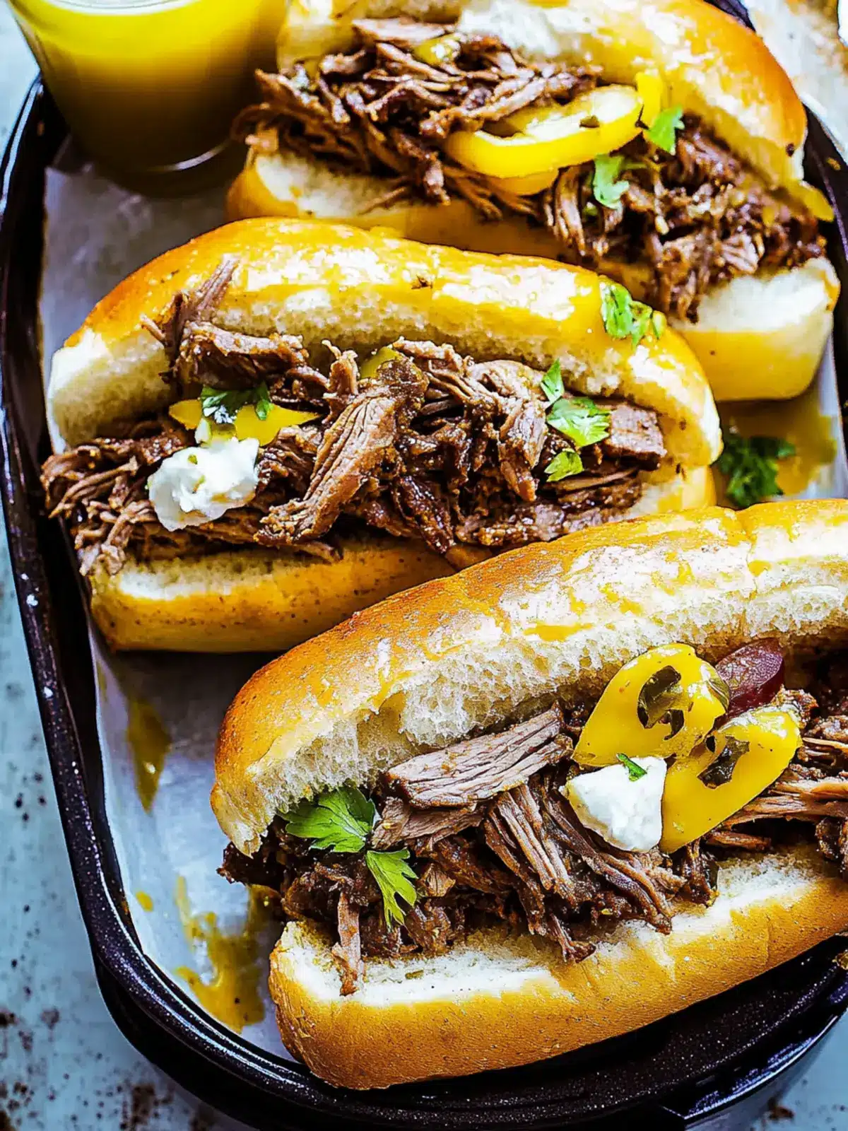Instant Pot Italian Beef Sandwiches