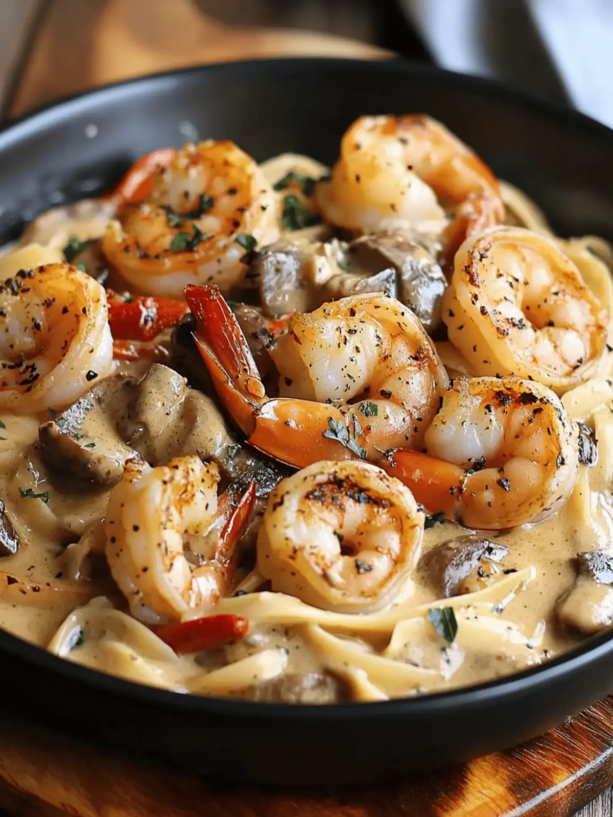 Blackened Shrimp Stroganoff