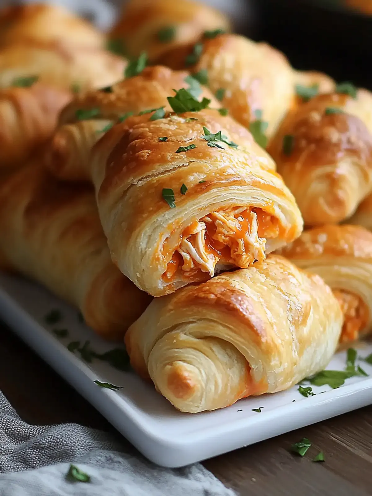 Buffalo Chicken Crescent Rolls