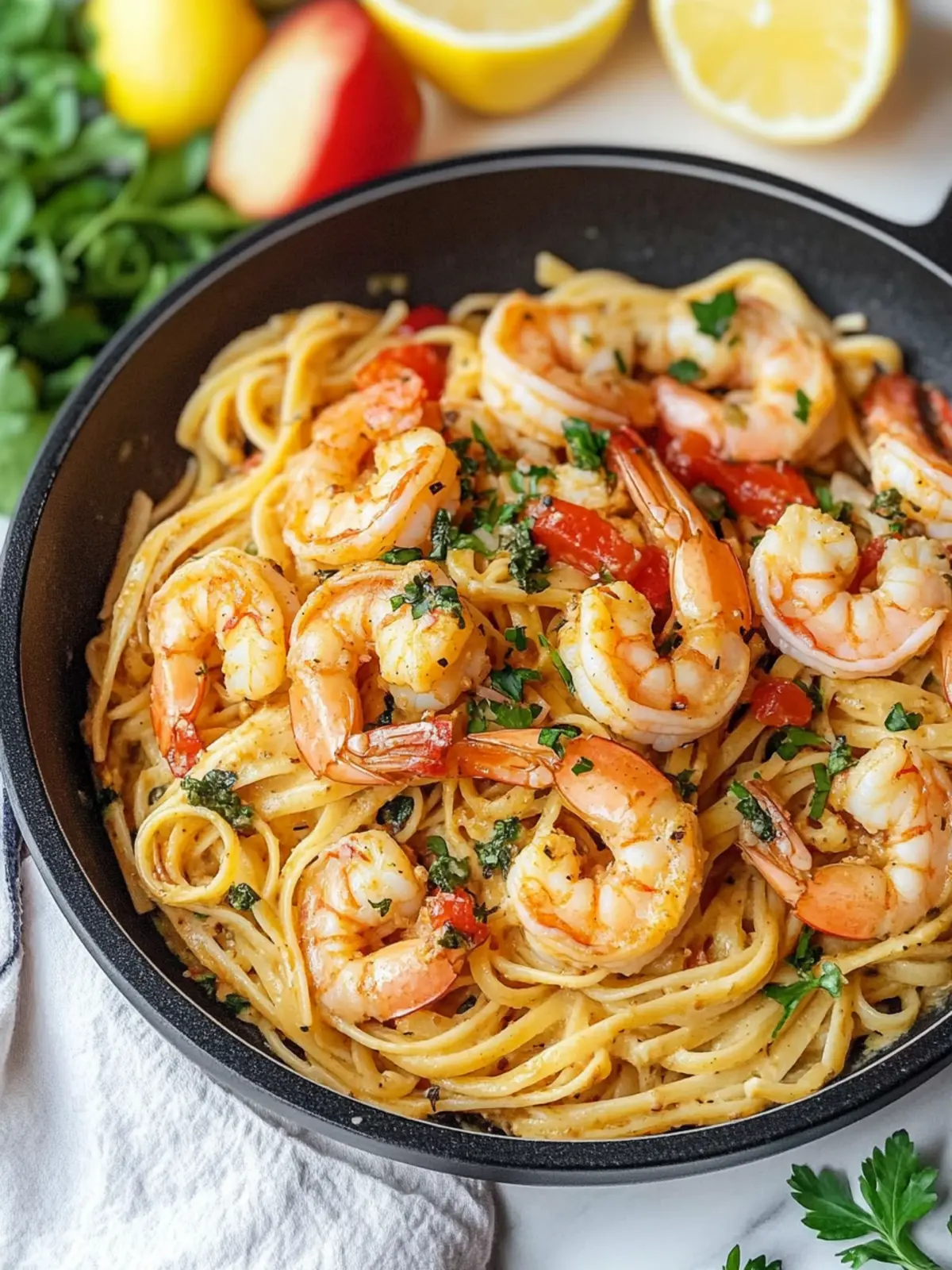 Creamy Cajun Shrimp Pasta