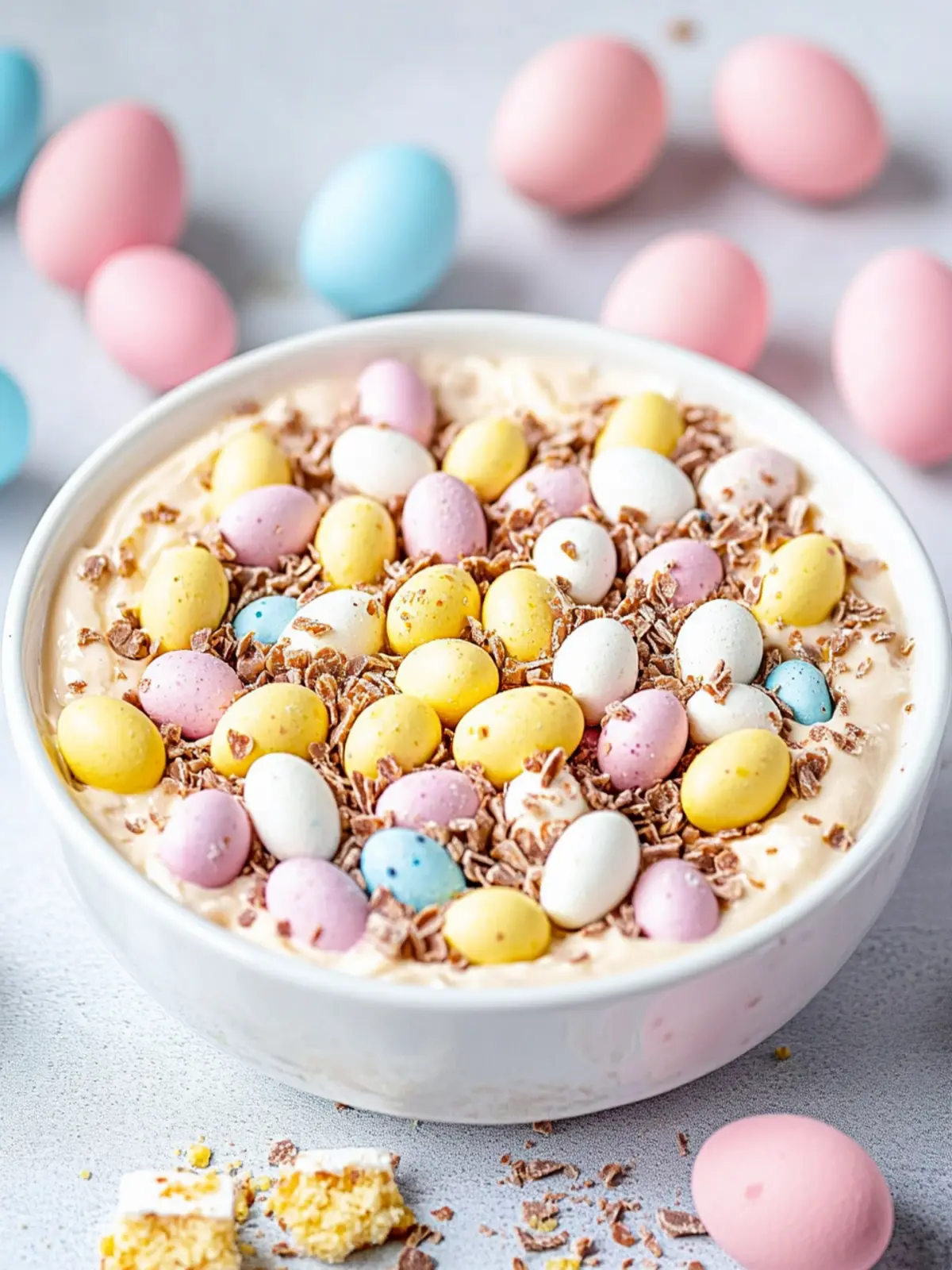 Cadbury Mini Eggs Cheesecake Dip