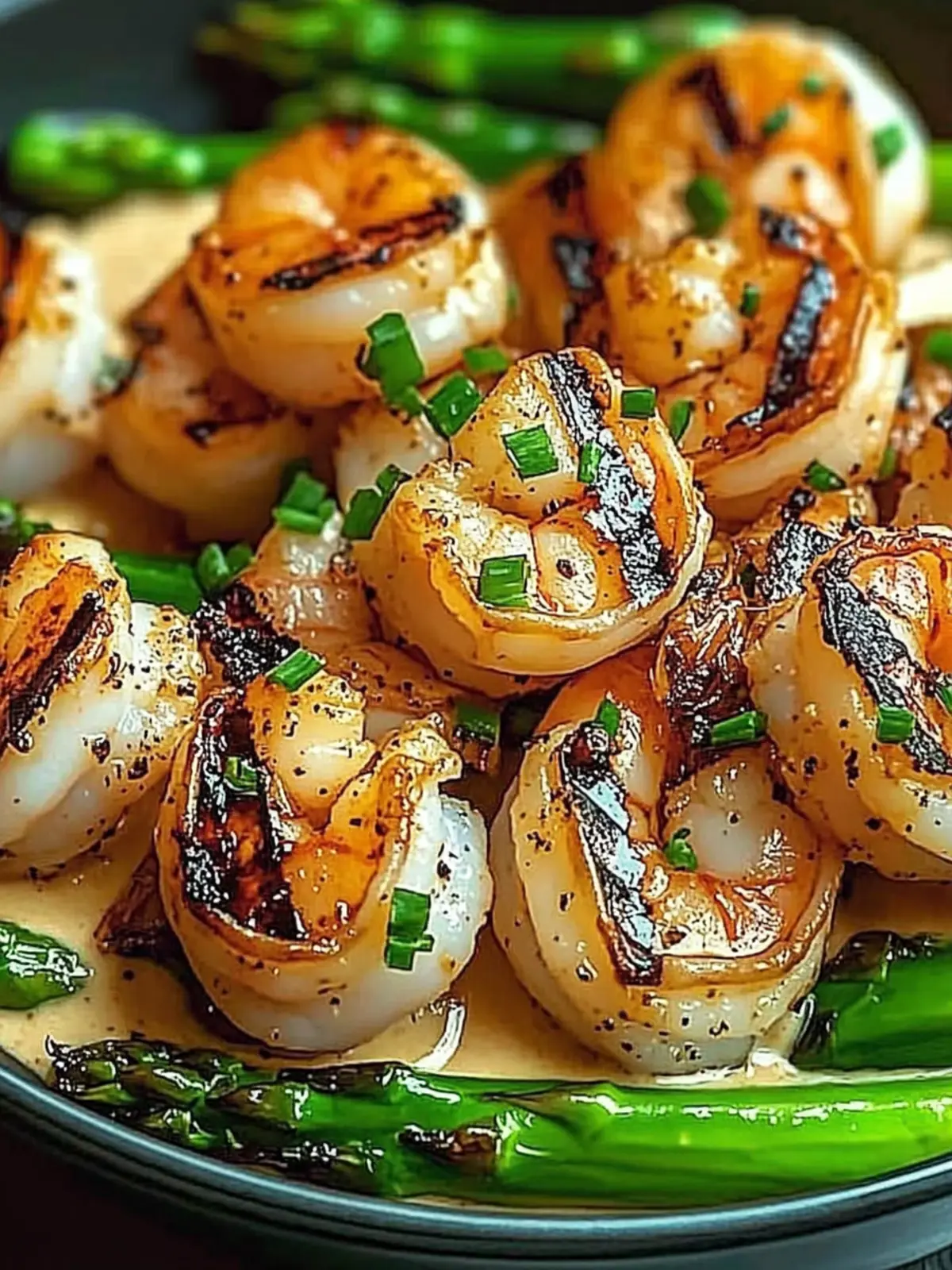 Grilled Shrimp with Asparagus