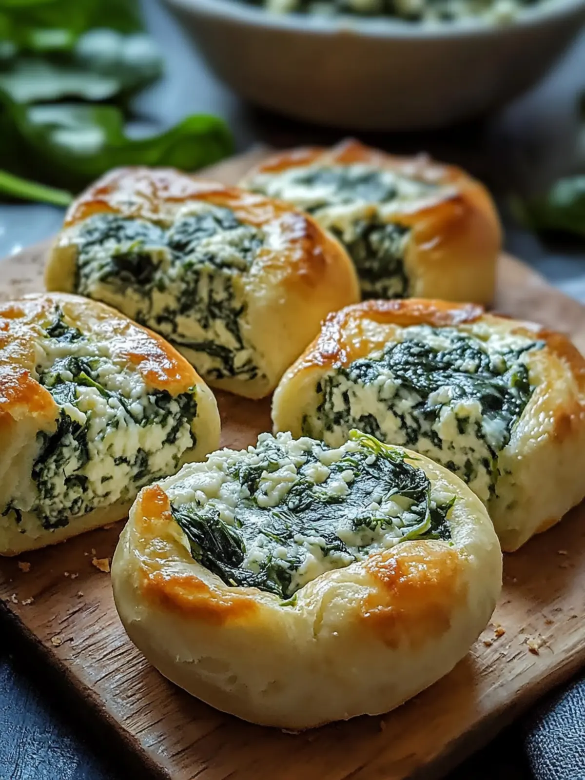 Spinach Cottage Cheese Flagels
