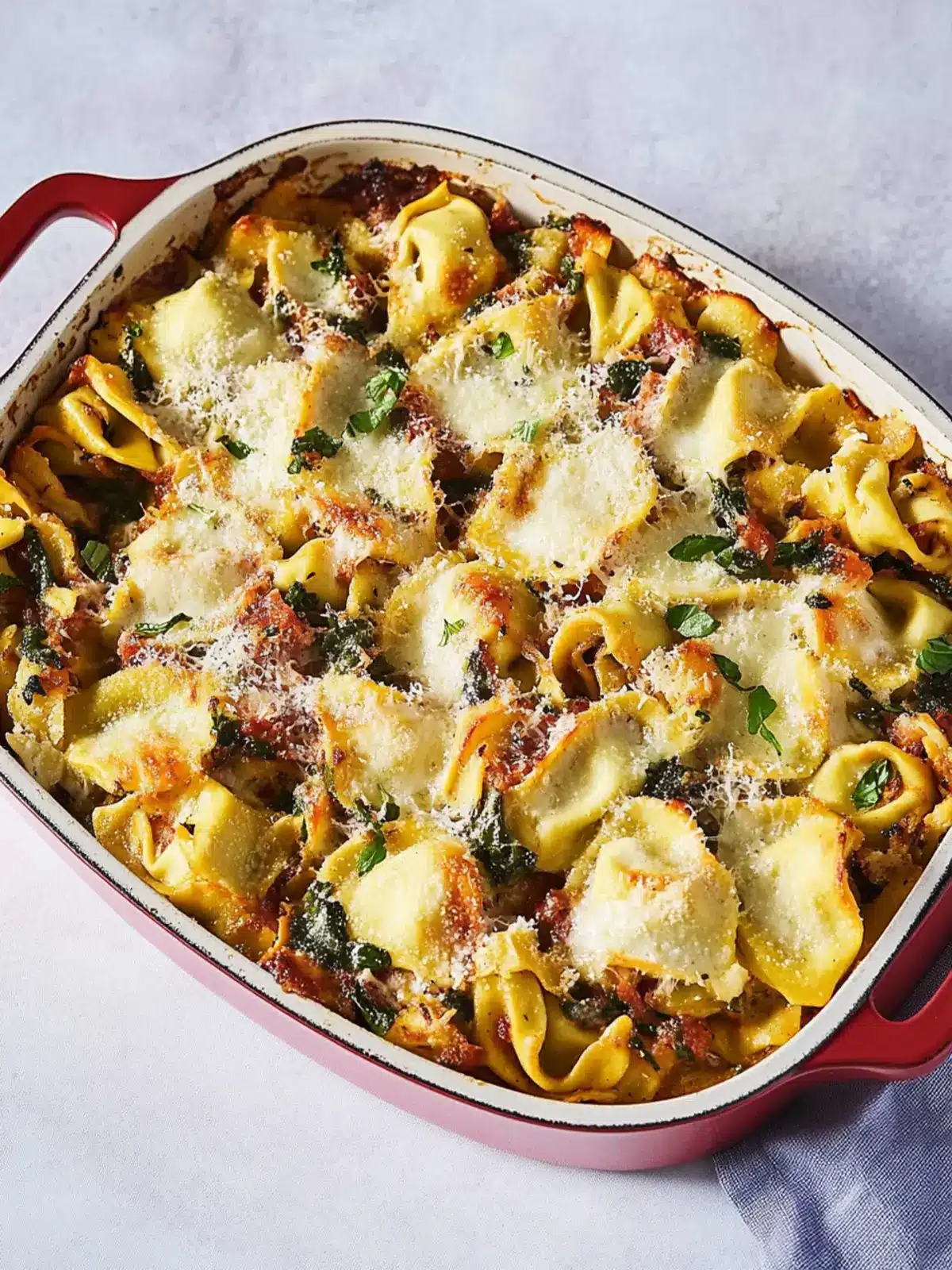 Cheesy Baked Tortellini with Spinach for a Cozy Night In 2 Baked Tortellini