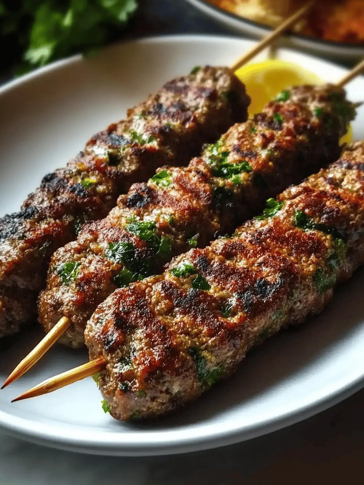Savor Juicy Beef Kafta Kebabs in Just 30 Minutes 2 Beef Kafta Kebabs