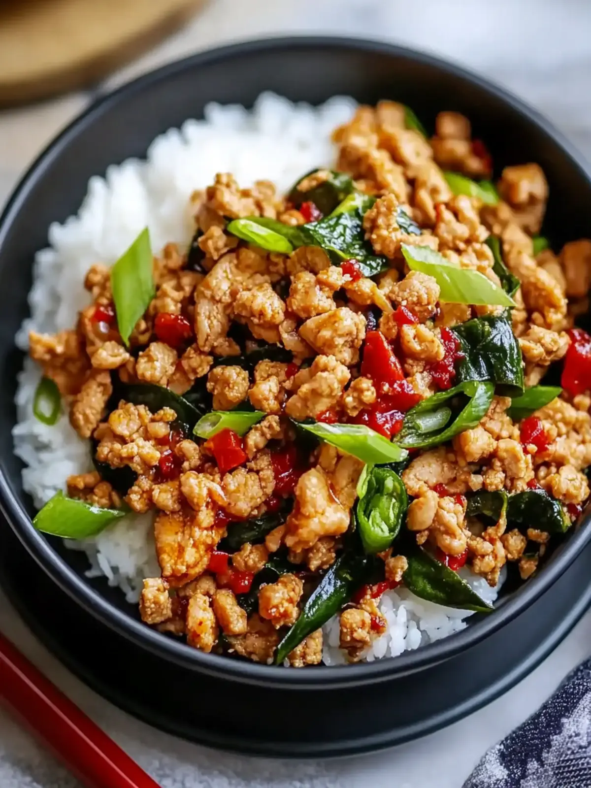 Low Carb Firecracker Ground Chicken