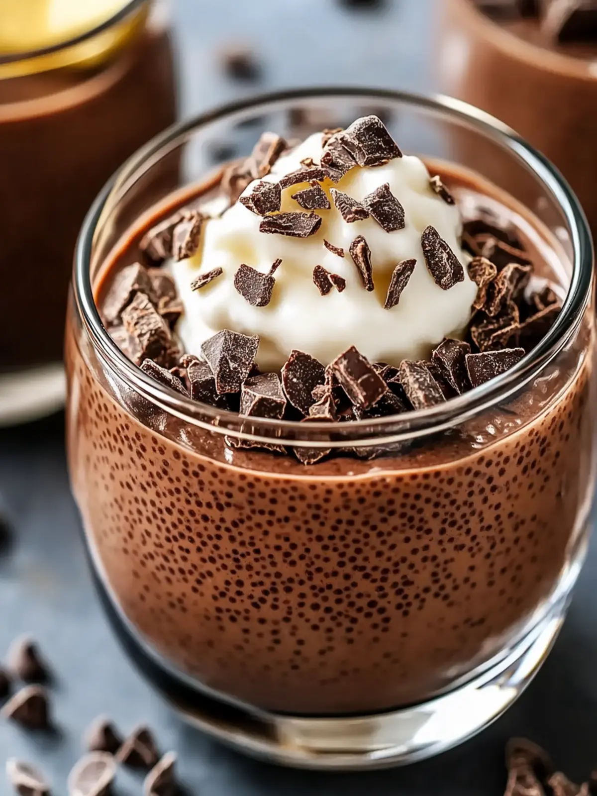High Protein Chocolate Chia Pudding