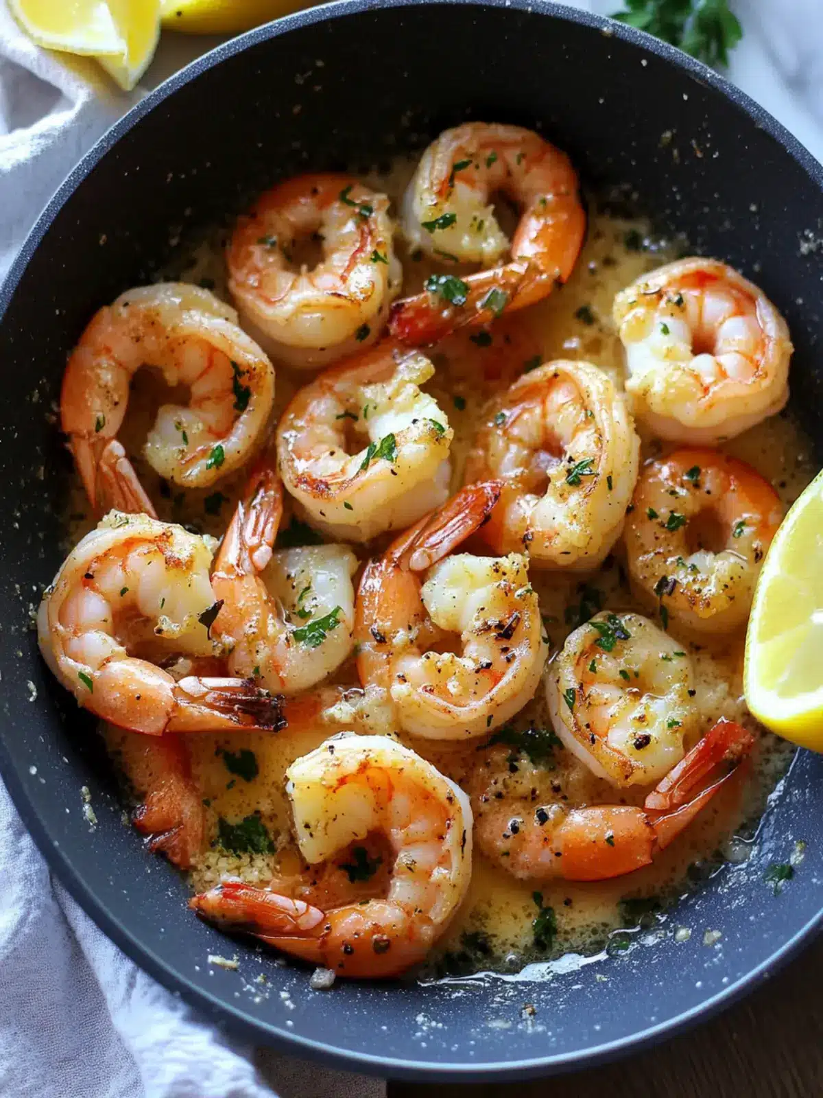 Garlic Butter Saut ed Shrimp