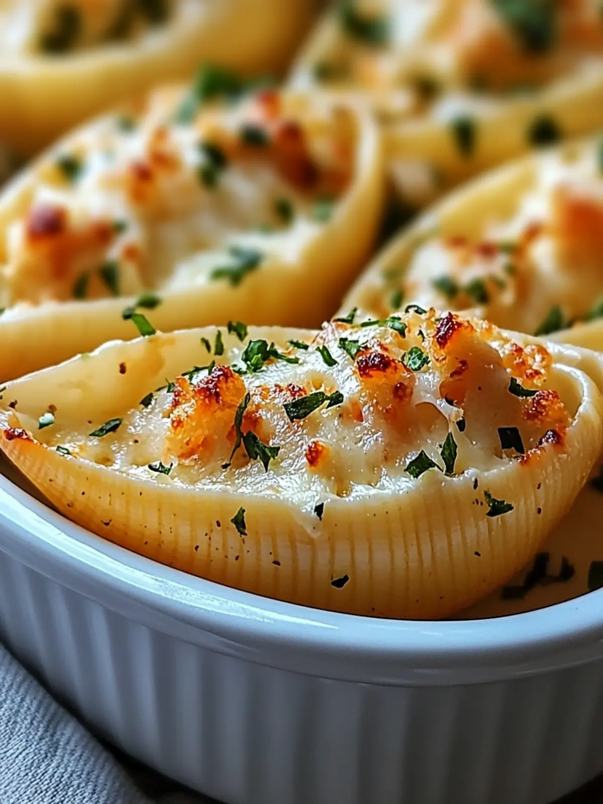 Creamy Seafood Stuffed Shells