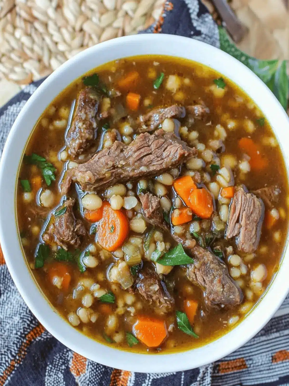 Cozy Up with Homemade Crockpot Beef Barley Soup Today 2 Crockpot Beef Barley Soup